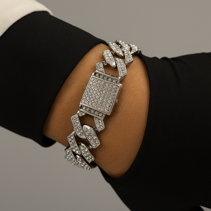 Pulsera Cubana Cierre tipo caja