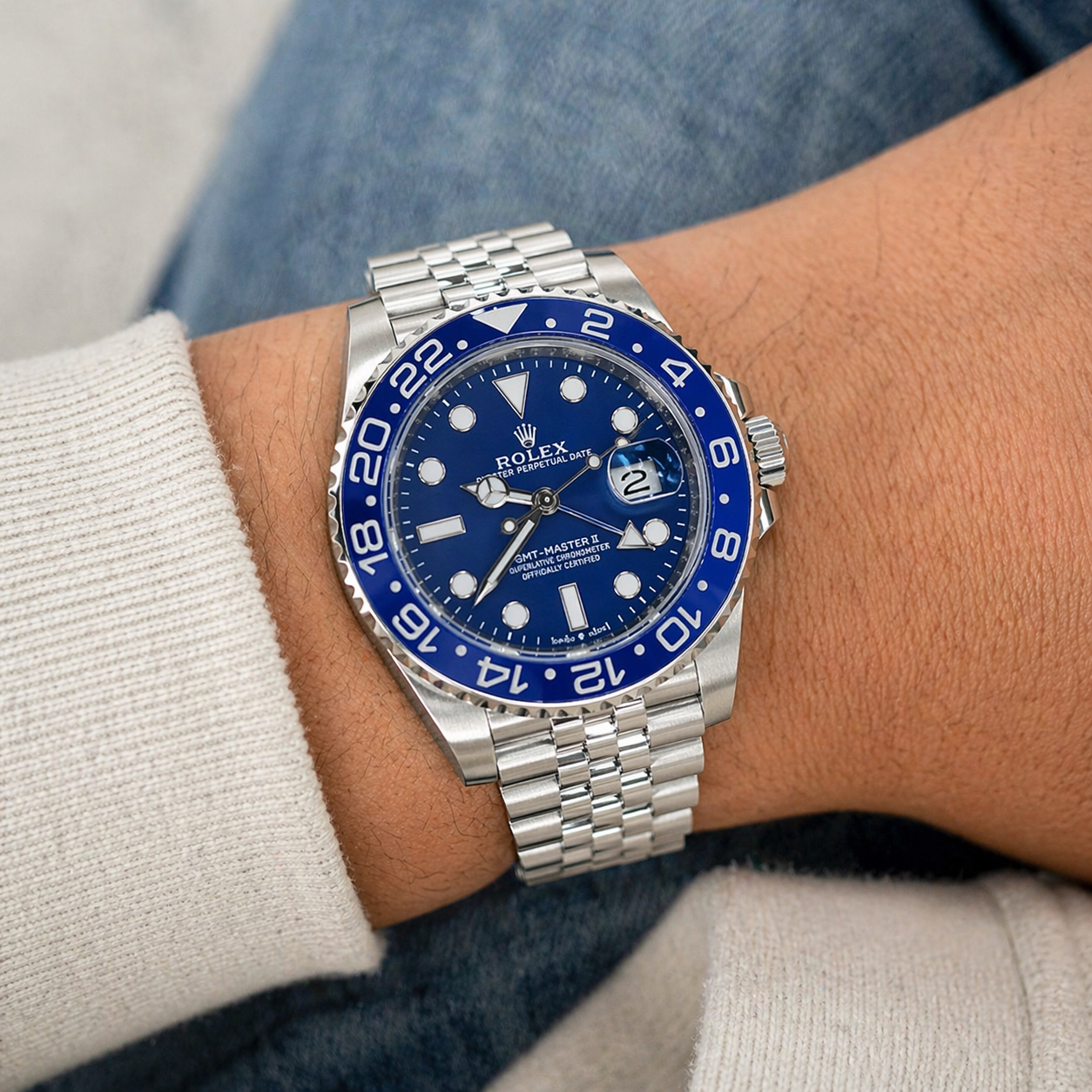 Rolex Semiautomatico Submariner Jubilee Azul Mar
