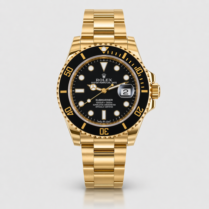 Rolex Semiautomatico Submariner Oyster Dorado - Negro