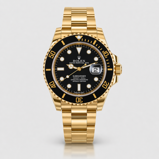 Rolex Semiautomatico Submariner Oyster Dorado - Negro