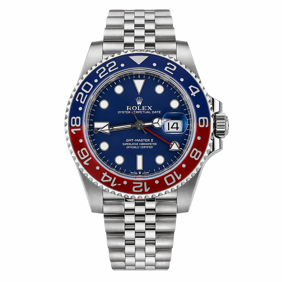 Rolex Semiautomatico Submariner GMT-Master II Pepsi Fondo Azul