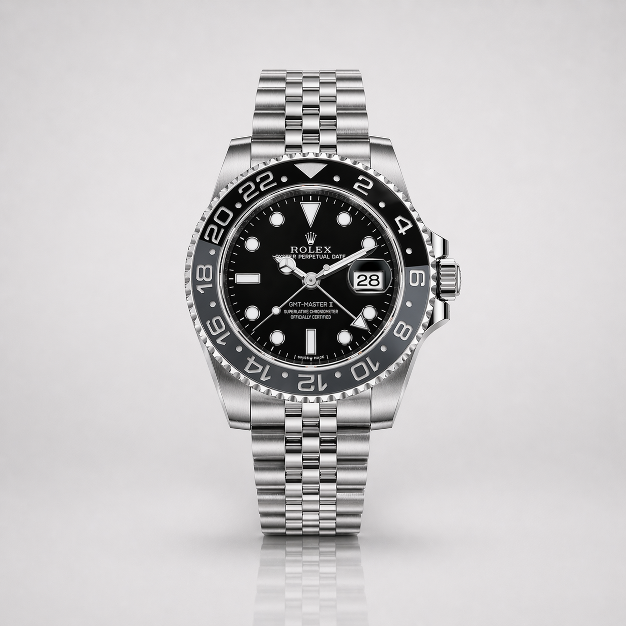 Rolex Semiautomatico Submariner Jubilee Bisel Bicolor Negro Gris