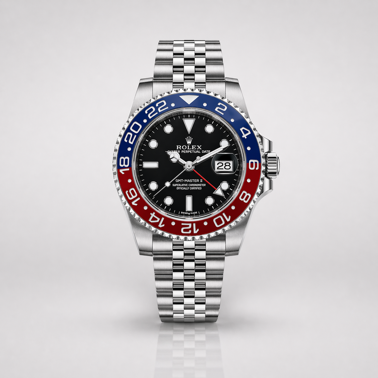 Rolex Semiautomatico Submariner Jubilee Pepsi Tablero Negro