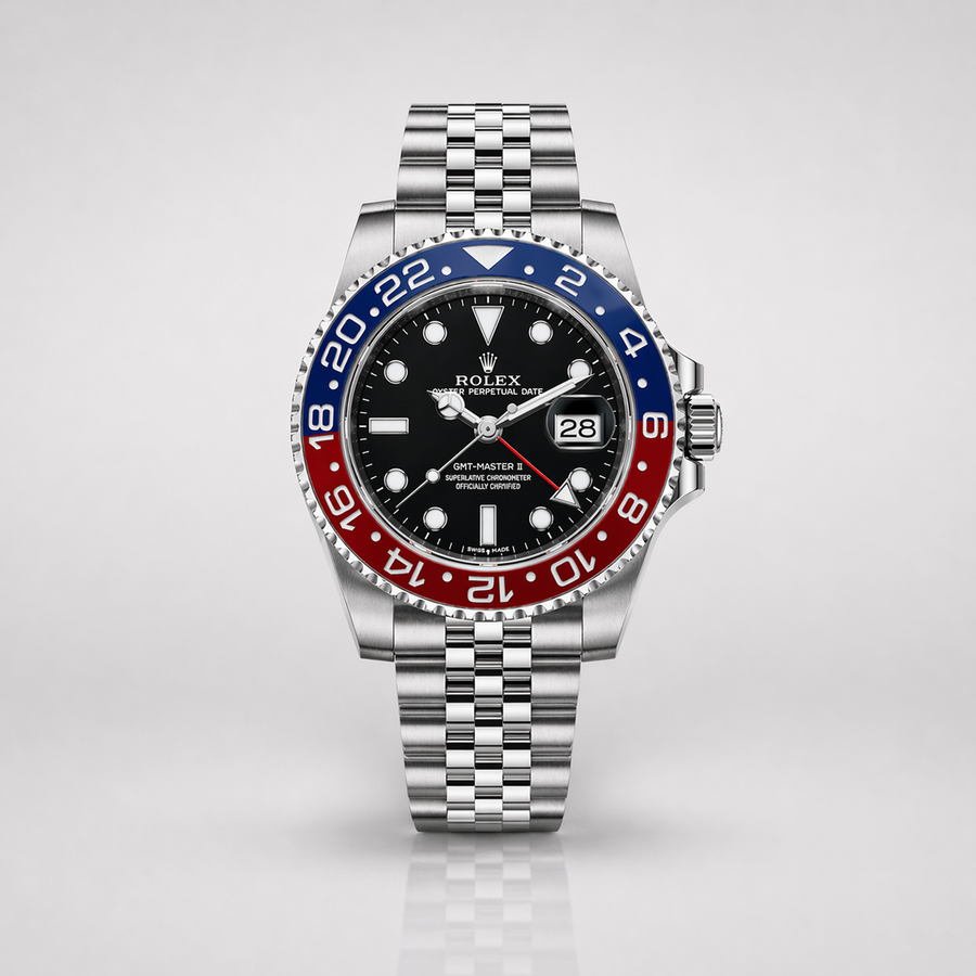 Rolex Semiautomatico Submariner Jubilee Pepsi Tablero Negro