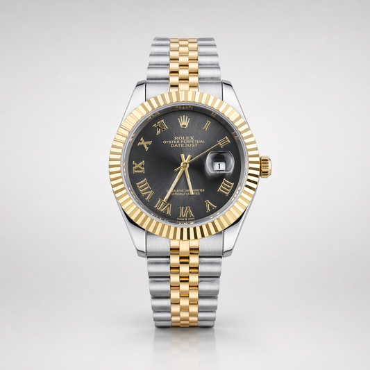 Rolex Semiautomatico Date Just Jubilee Imperial Gris Profundo