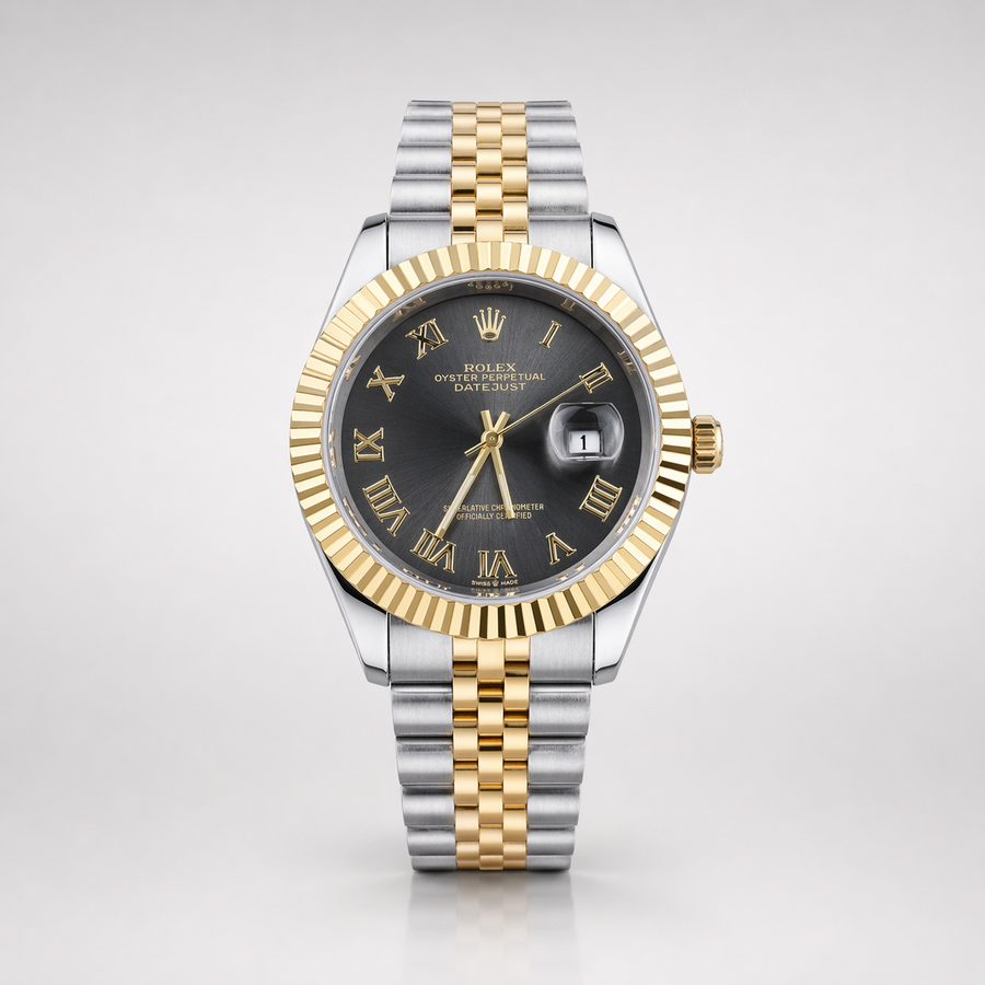 Rolex Semiautomatico Date Just Jubilee Imperial Gris Profundo