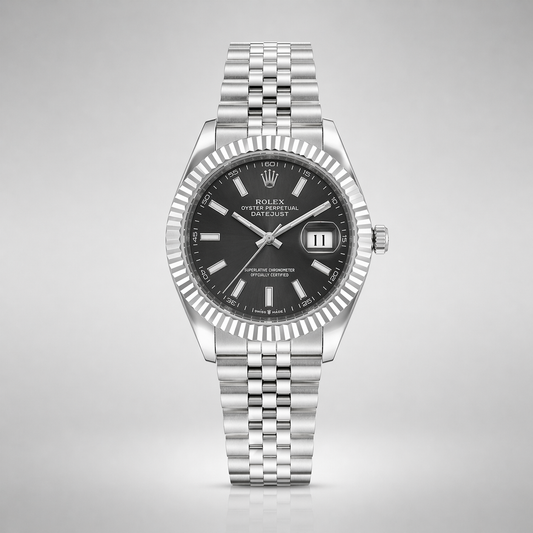Rolex Semiautomatico Date Just Jubilee Plateado Gris Metalizado