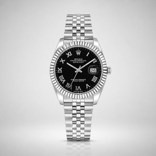 Rolex Semiautomatico Date Just Jubilee Negro Romano