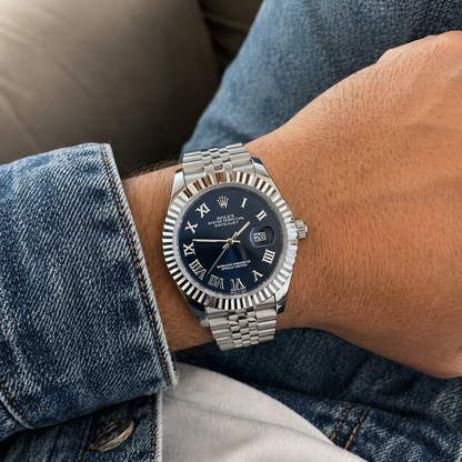 Rolex Semiautomatico Date Just Jubilee Negro Romano