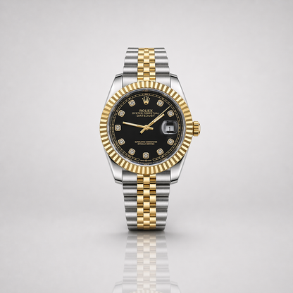 Rolex Semiautomatico Date Just Jubilee Imperial Negro Perlas