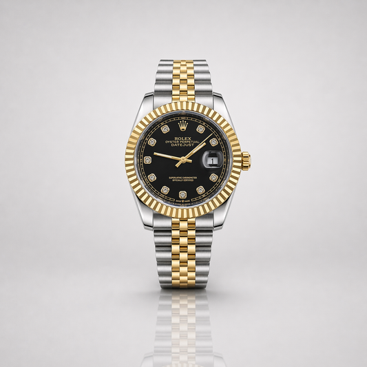 Rolex Semiautomatico Date Just Jubilee Imperial Negro Perlas