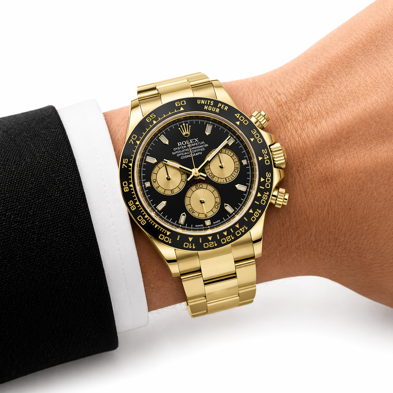Rolex Oyster Daytona Dorado Cara Negra