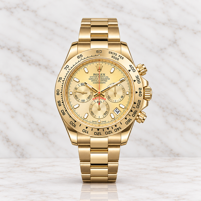 Rolex Daytona Semiautomático Tapa Transparente Full Gold