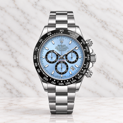 Rolex Daytona Semiautomático Tapa Transparente Full Silver Dial Tiffany