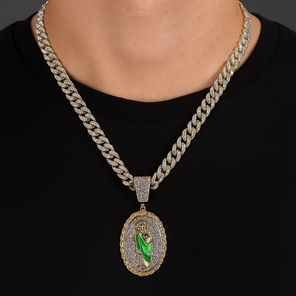Collar Dorado + Dije San Judas