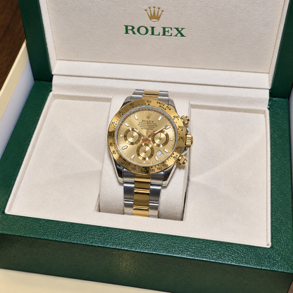 Rolex Daytona Bicolor Cara Dorado Cronógrafos Funcionales