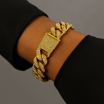 Pulsera Cubana Cierre tipo caja