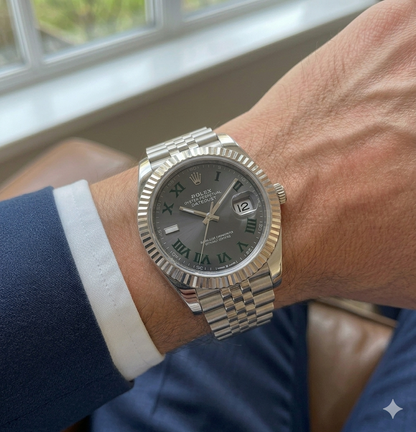 Rolex Semiautomatico Date Just Jubilee Gris Profundo