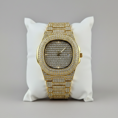 Reloj Dorado Ovalado