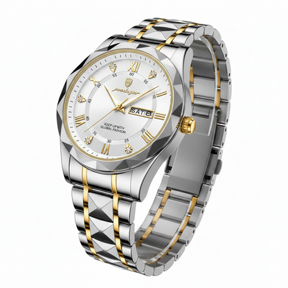 Reloj Poedagar De Lujo Doble Calendario