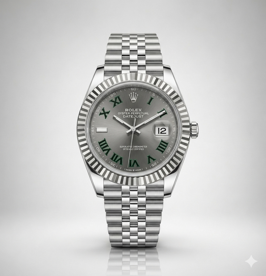 Rolex Semiautomatico Date Just Jubilee Gris Profundo