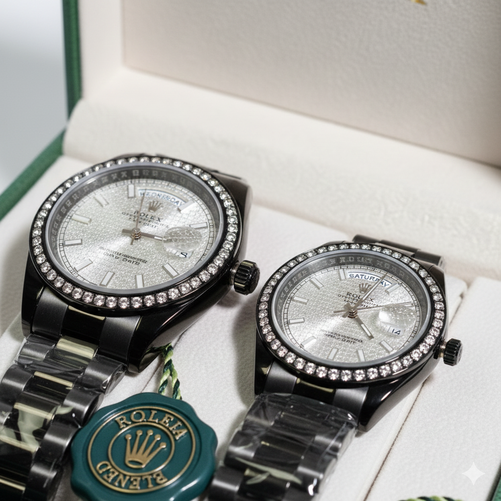 Relojes Rolex Pareja Premium + Caja De Lujo Contra marcada GRATIS