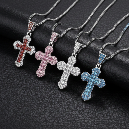 Collar + Dije Cruz Cubano