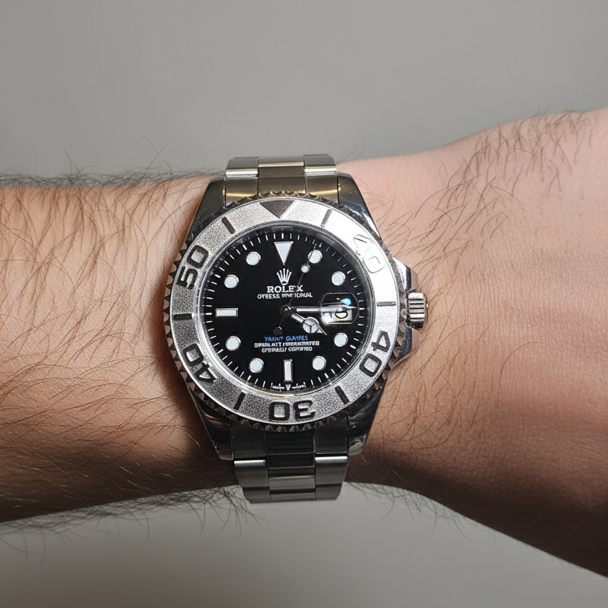 Rolex Submariner Plateado Negro