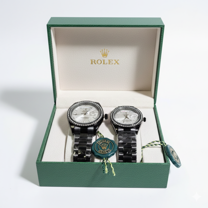 Relojes Rolex Pareja Premium + Caja De Lujo Contra marcada GRATIS