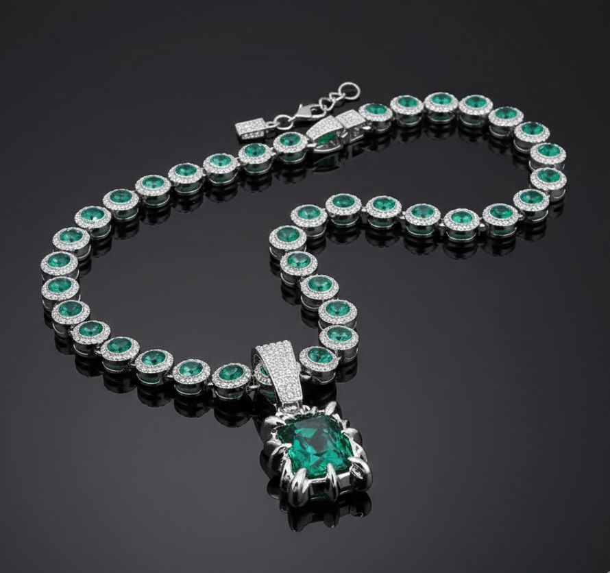 Cadena Cubana Perlas + Dije Premium Perla De Lujo