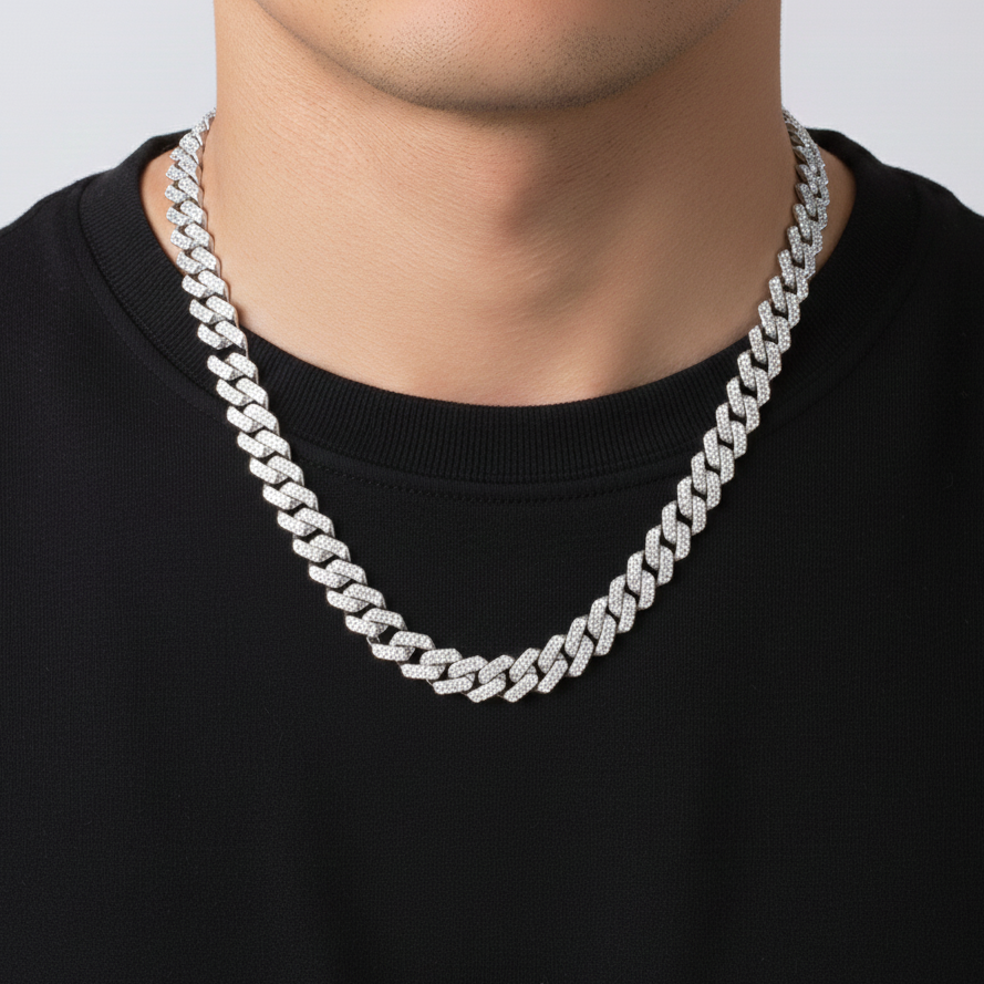 Cadena Cubana Broche Pinzas