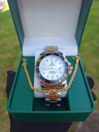 Reloj Rolex + Caja De Lujo + Pulsera Trenzada Gratis