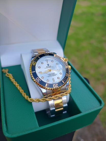 Reloj Rolex + Caja De Lujo + Pulsera Trenzada Gratis