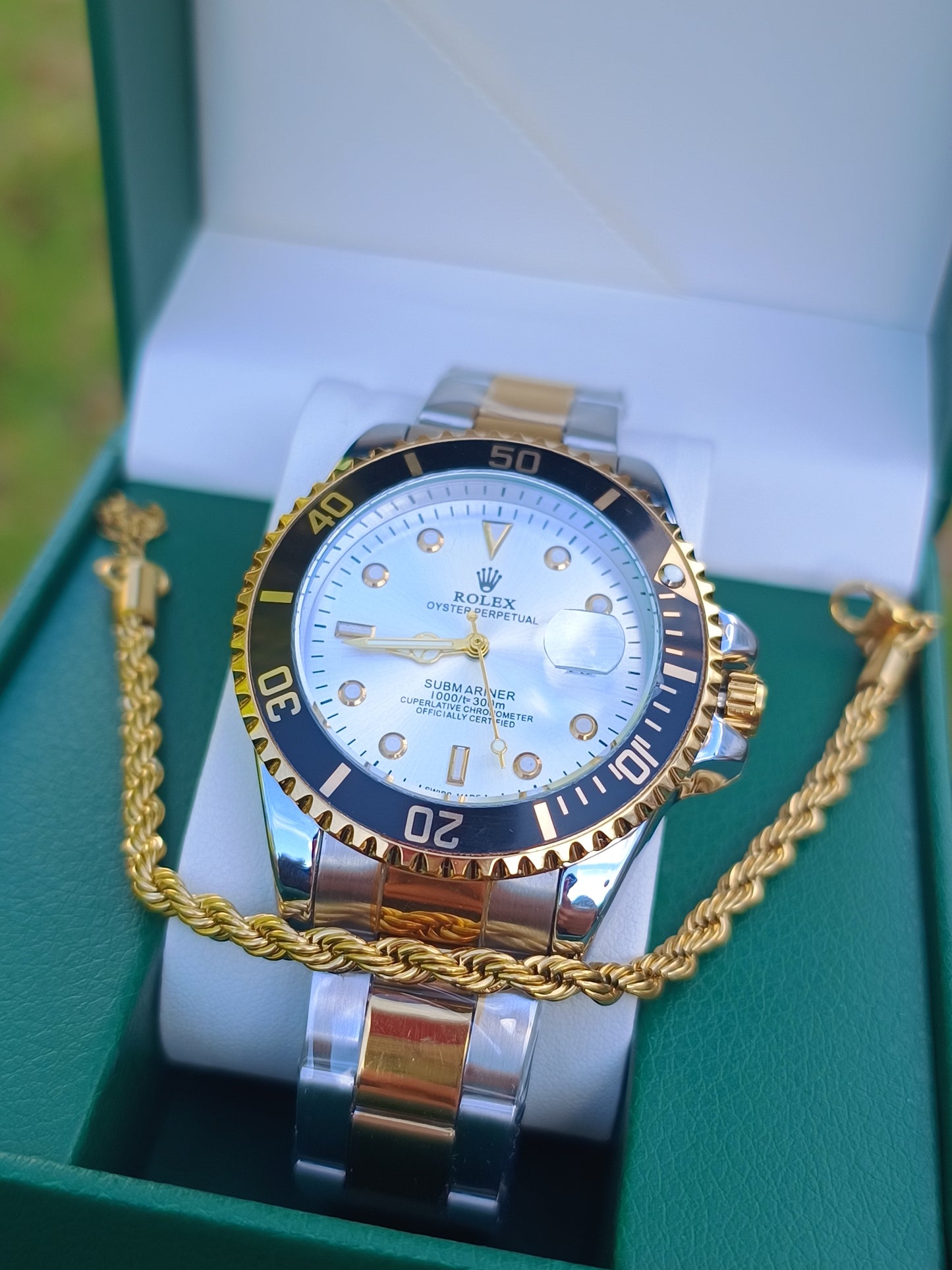 Reloj Rolex + Caja De Lujo + Pulsera Trenzada Gratis