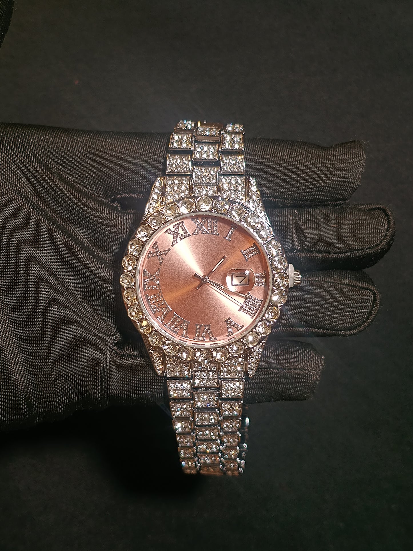 Reloj (Plateado/Rosado)