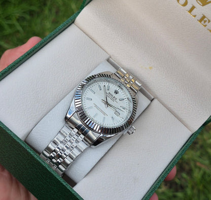 Rolex SemiAutomatico Date Just Presidencial Edicion Especial (P/B) + Cofre De Lujo GRATIS