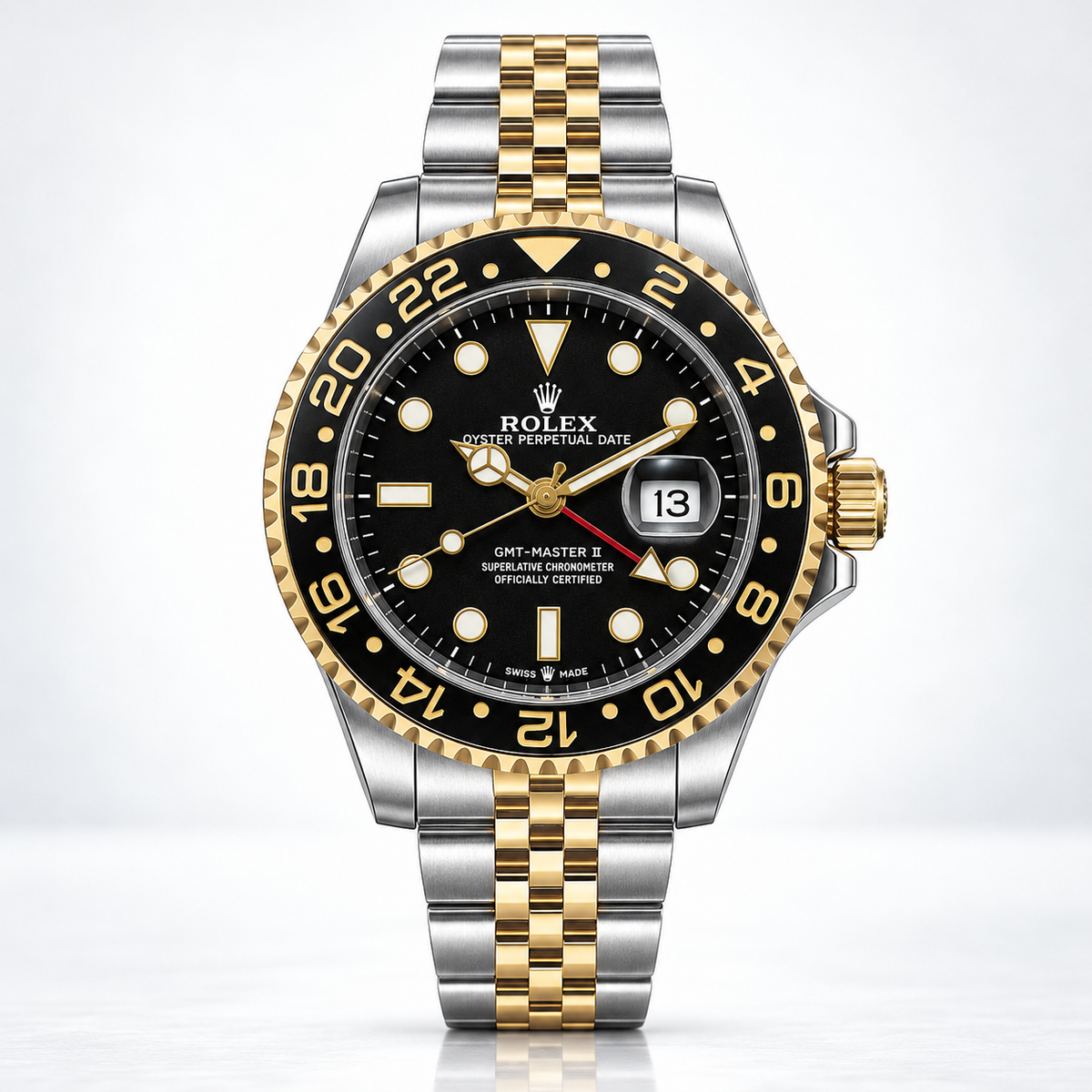 Rolex Semiautomatico Submariner Jubilee Two Tone Cara Negra
