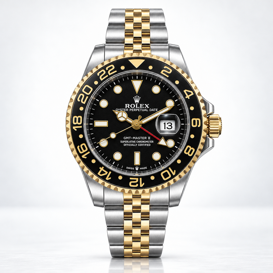 Rolex Semiautomatico Submariner Jubilee Two Tone Cara Negra