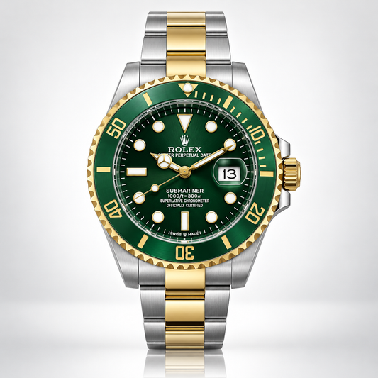 Rolex Semiautomatico Submariner Two Tone Cara Verde