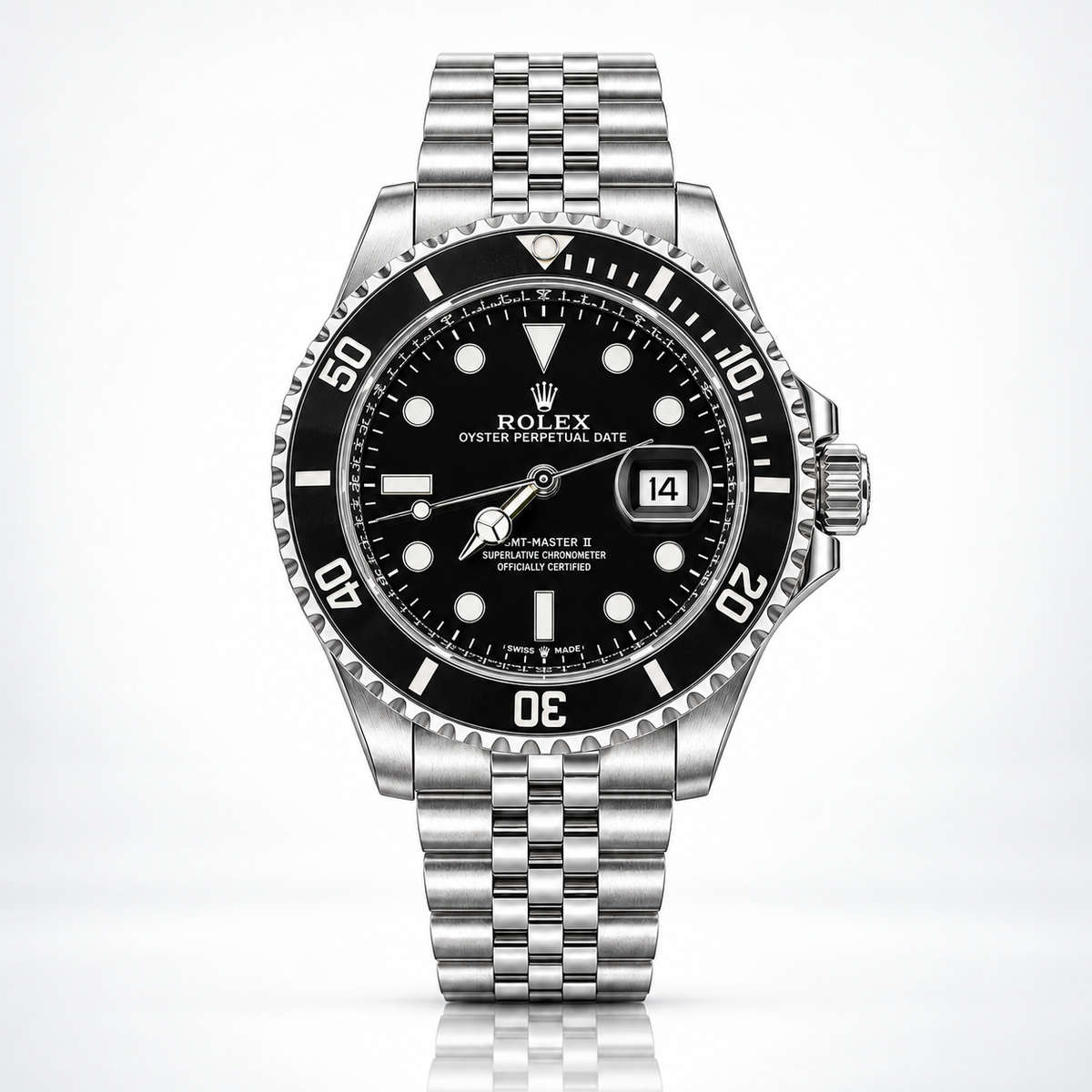 Rolex Semiautomatico Submariner Jubilee Plateado Negro
