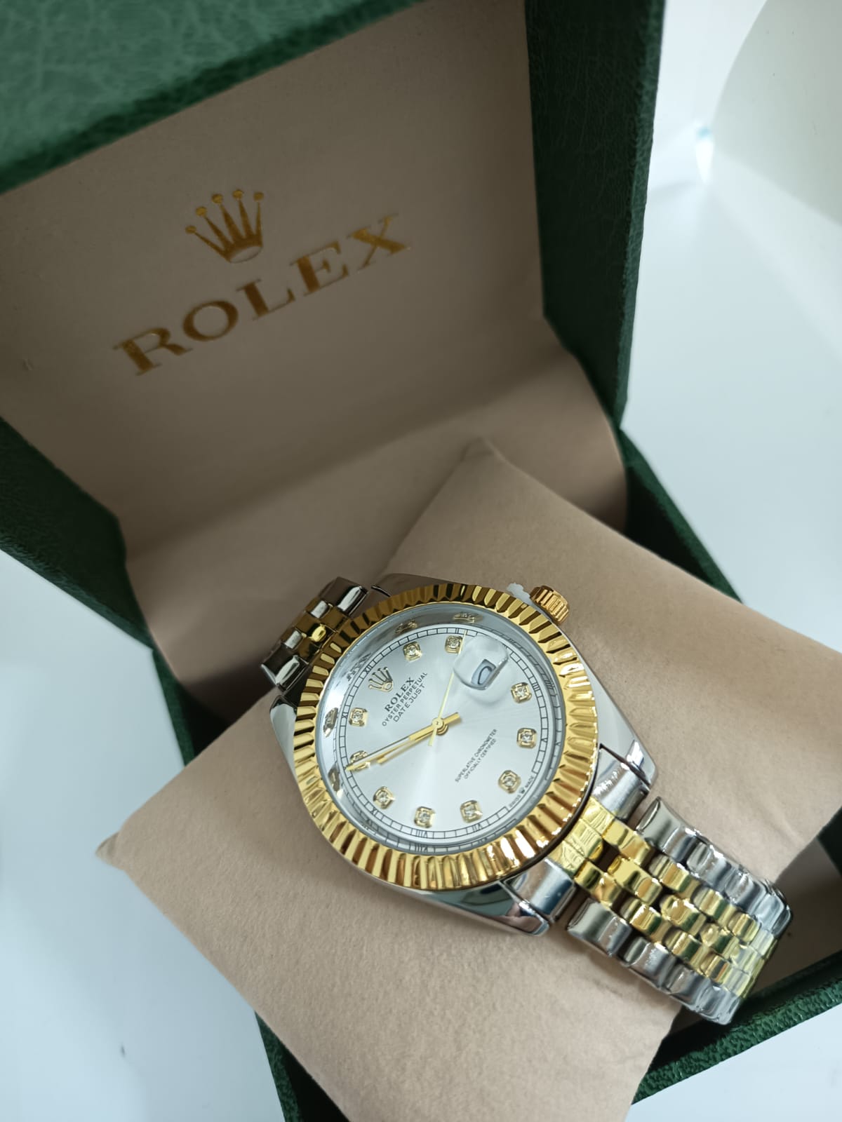 Rolex Date Just Presidencial  Imperial Fondo Blanco