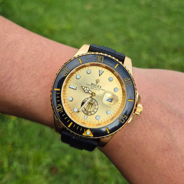 Reloj Rolex Goma Oyster Perpetual Bisel Giratorio + Caja Rolex GRATIS