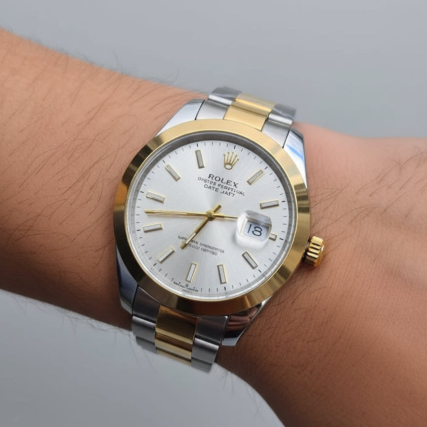 Rolex Day Just Oyster Perpetual Bicolor