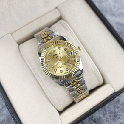Rolex Femenino Date Just Bisel Estriado Imperial Dorado