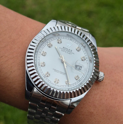 Rolex Date Just Jubilee Fondo Blanco