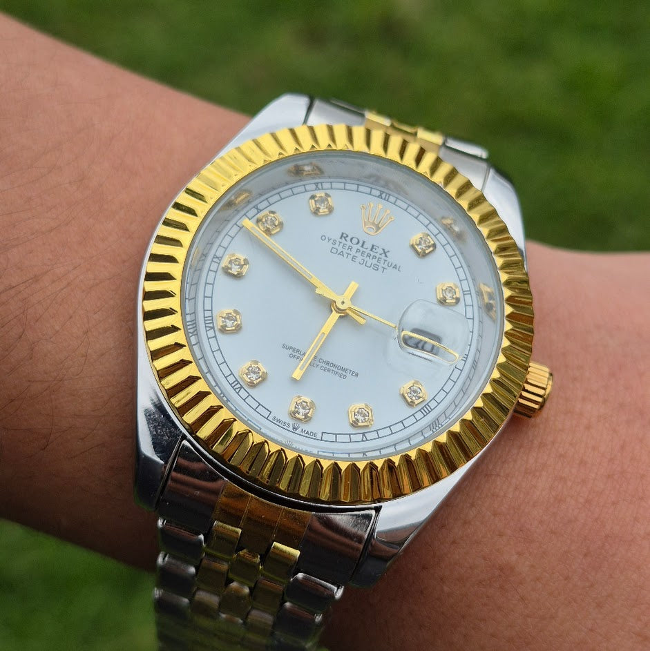 Rolex Date Just Presidencial  Imperial Fondo Blanco