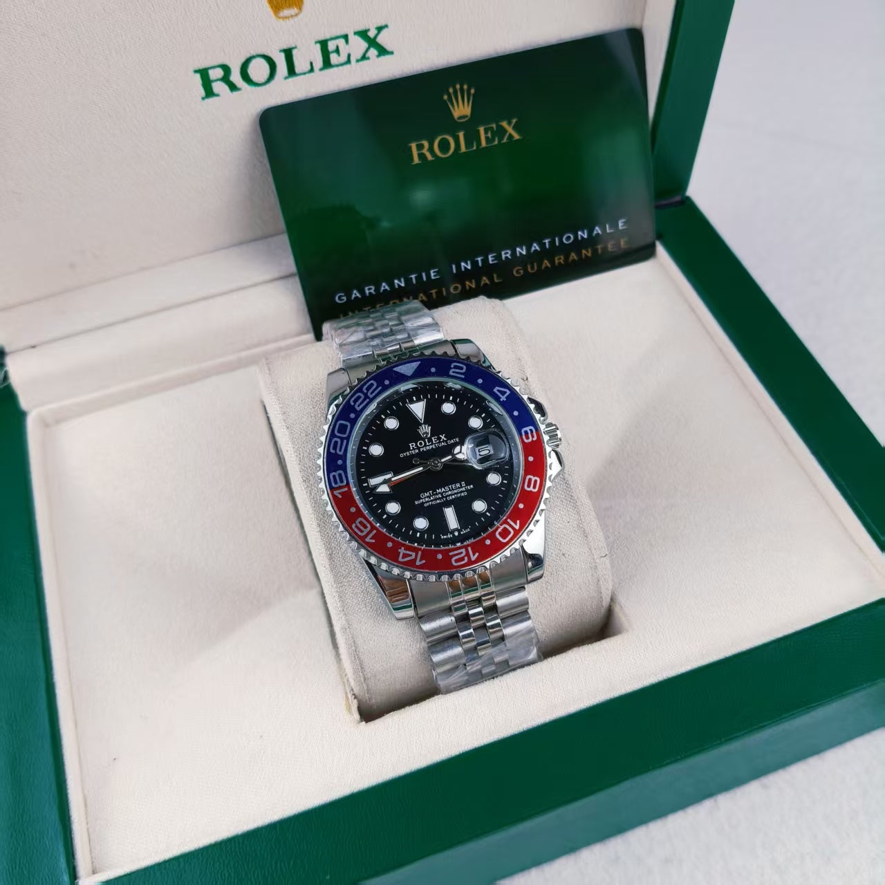 Rolex Semiautomatico Submariner Jubilee Pepsi Tablero Negro