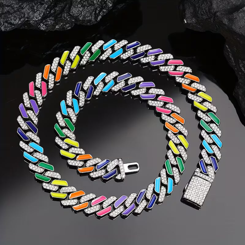 Cadena Cubana Multicolor 55cm