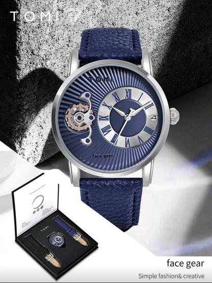 Reloj Tomi 2 Relojes En Uno, Correa Intercambiable + Estuche De Lujo