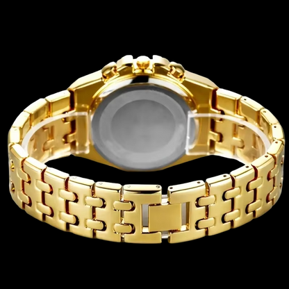 Reloj Dorado Octagonal